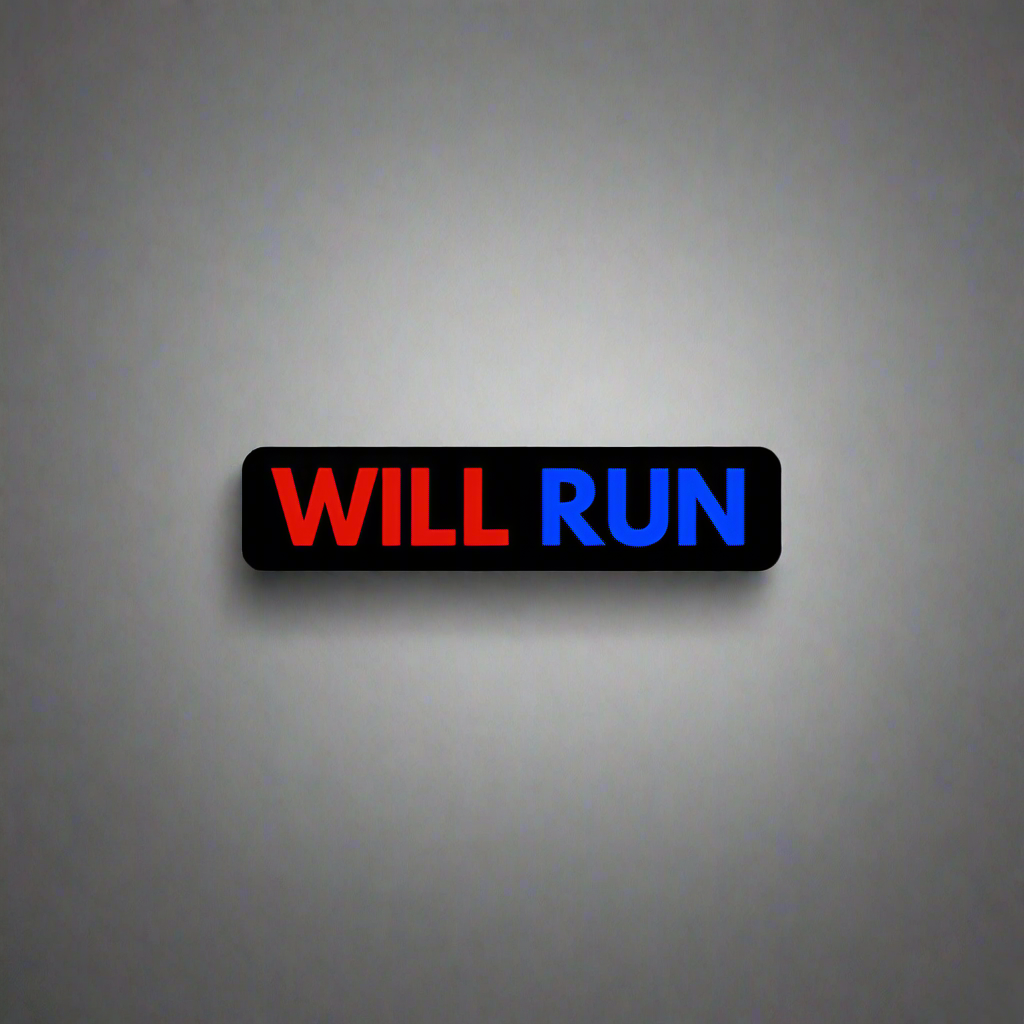 "WILL RUN" Decal