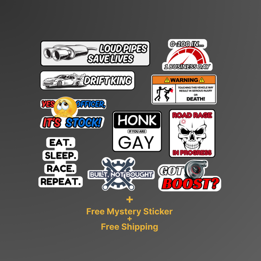 Garage Goals Kit - Pack of 10 Decals