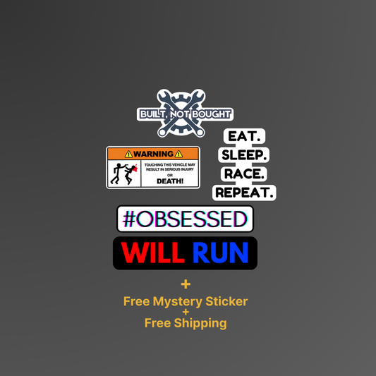 Bike Enthusiast Essentials – Pack of 5 Decals