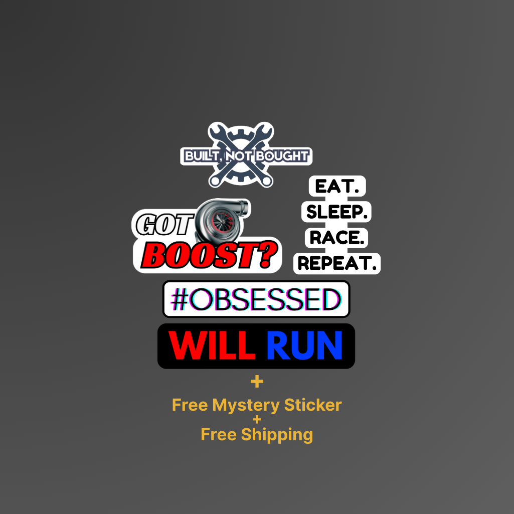 Car Enthusiast Essentials II – Pack of 5 Decals