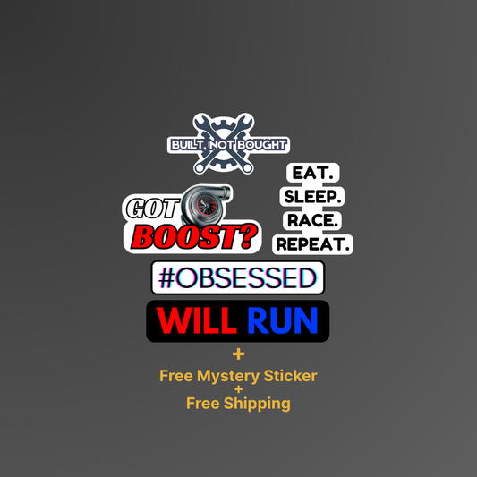 Car Enthusiast Essentials II – Pack of 5 Decals